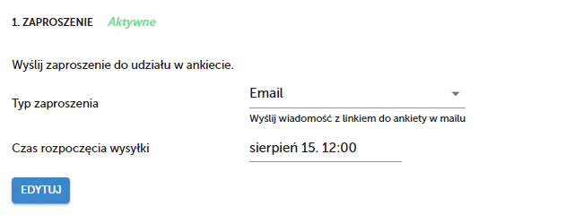 Dostosuj zaproszenie do ankiety