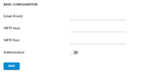 Mailing account settings