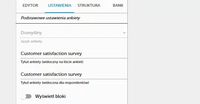 Tytuł ankiety